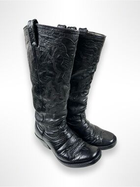 BOULET stovepipe buckaroo cowboy boots